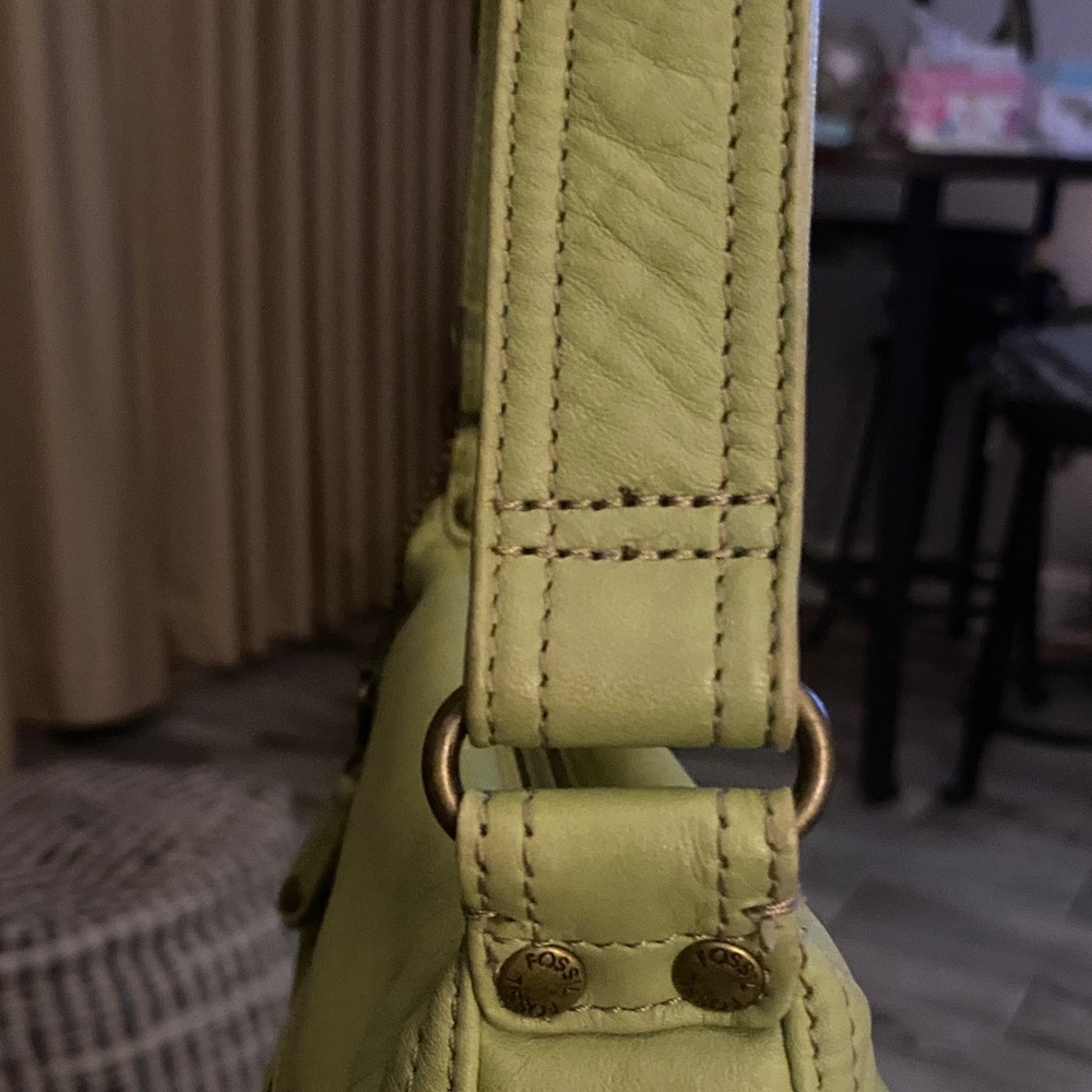 Fossil Green Leather Women's Bag - Picture 11 of 16